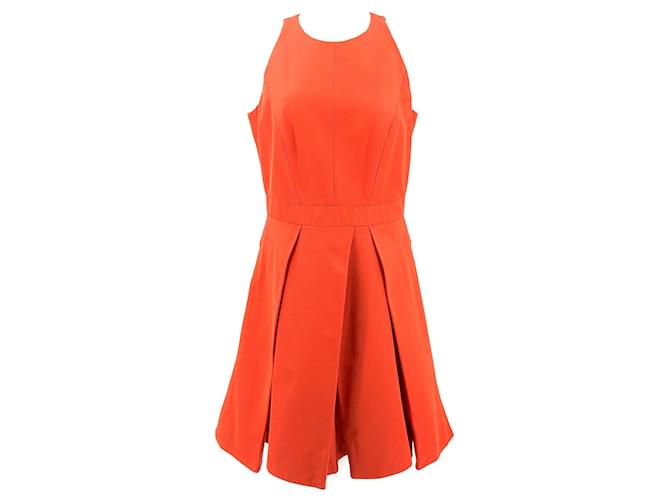 Kleid von Alexander McQueen aus orangefarbener Baumwollmischung Baumwolle  ref.471388