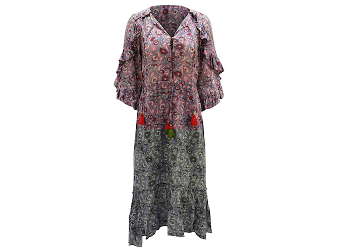Autre Marque Figue Printed Boho Dress in Multicolor Viscose Python print Cellulose fibre  ref.471404