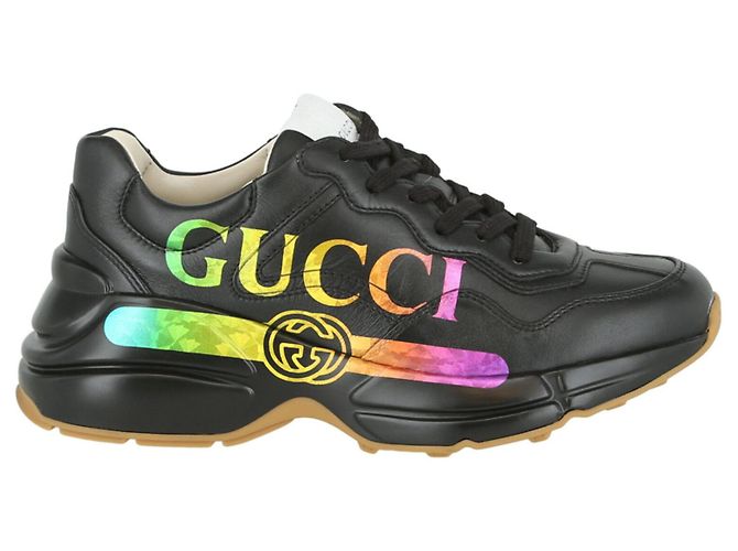 Gucci Sneaker Rhyton à logo arc-en-ciel