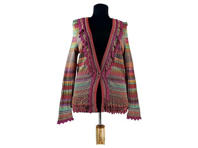 Autre Marque Devernois Strickjacke Mehrfarbig Mehrfarben