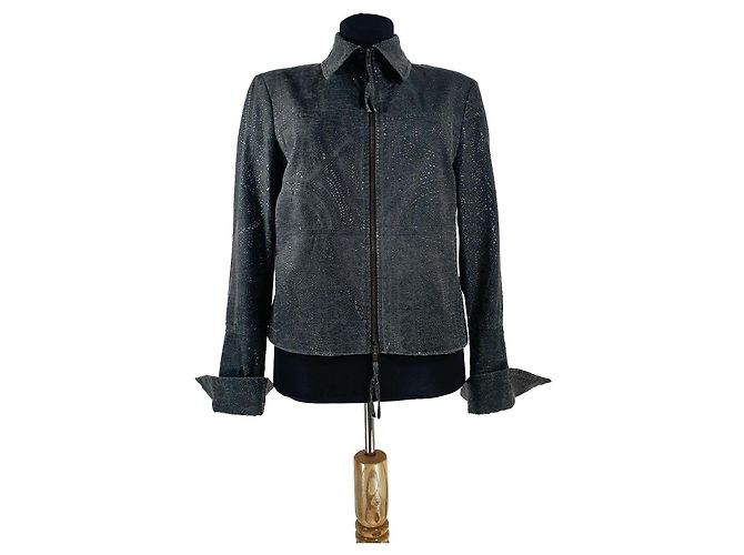 Autre Marque Sand Bkazer Jacke Grau