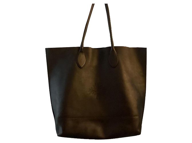 Mulberry cabas Fleur de Mûrier. Noir