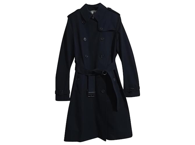 Burberry Coats, Outerwear Black Cotton  ref.472130