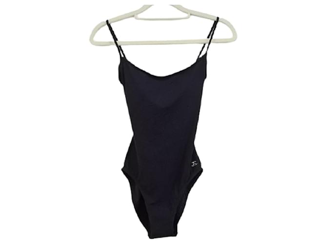 [Used] CHANEL Swimwear20Like New Black Coco Mark Nylon  ref.472281
