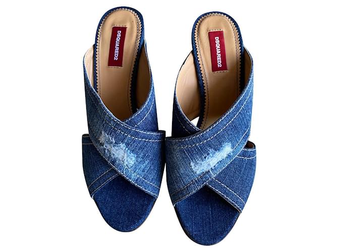 Dsquared2 sandali Blu Jeans  ref.472486