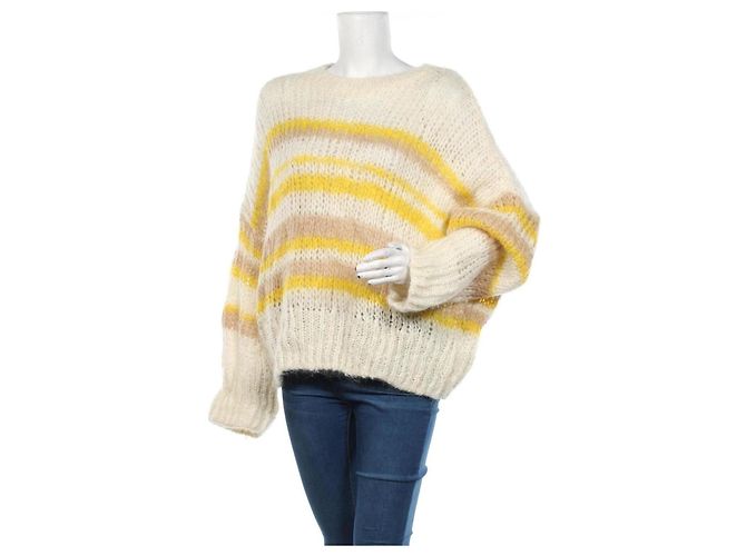 & Other Stories Pull Rayé Laine Mohair L Multicolore