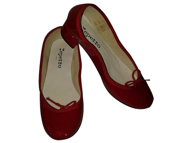 Repetto Ballet flats Red Patent leather  ref.473242