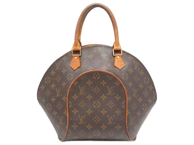 Louis Vuitton-Monogramm-Ellipse-MM-Tasche Bronze Leder  ref.473275