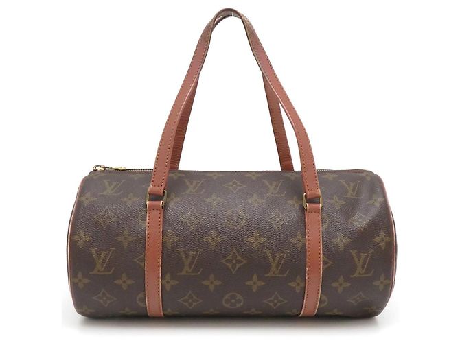 LOUIS VUITTON Monograma Canvas Papillon 30 Bolsa Marrom