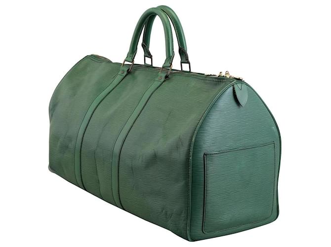 Louis Vuitton Green Epi Leather Keepall 50 Duffle Bag