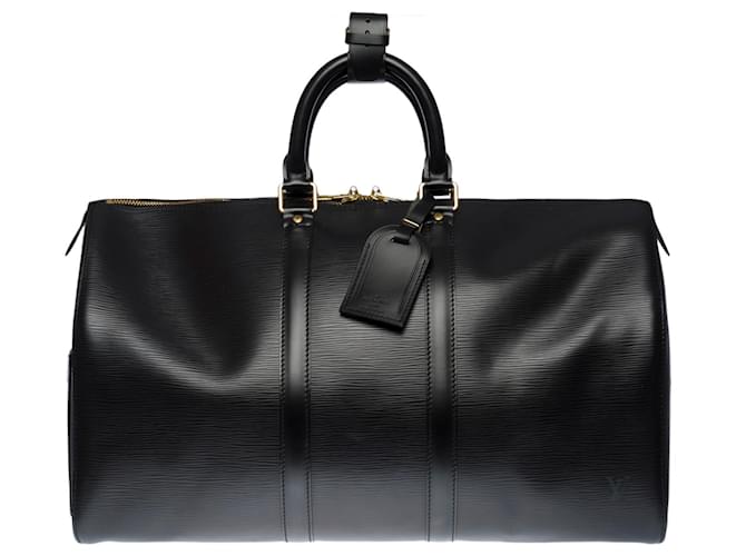 Louis Vuitton Vintage Louis Vuitton Keepall 45 Black Epi Leather