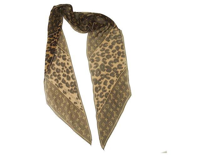 Louis Vuitton Leopard Print Scarf