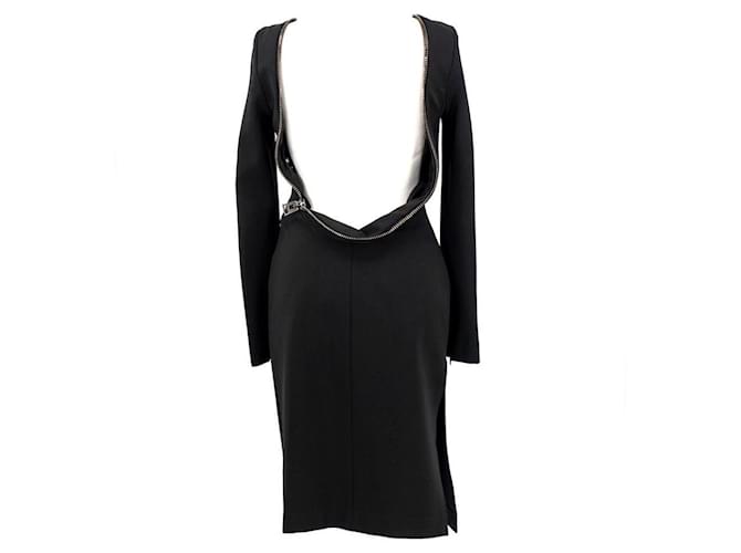 tom ford backless zipper dress