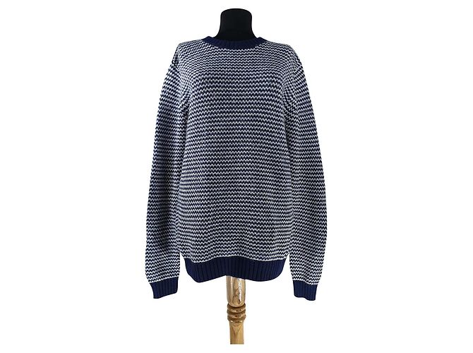 Pull Oversize Bruuns Bazaar Bleu Laine