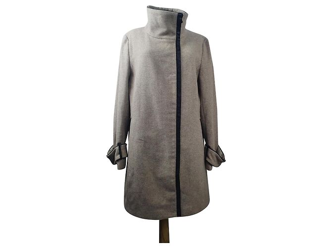 Abrigo de lana Calvin Klein beige