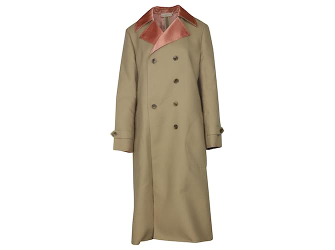 Tory Burch Nina Coat in Brown Polyester Beige  - Joli Closet