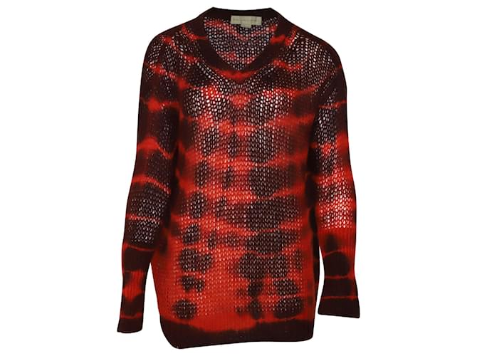 Stella Mc Cartney Stella McCartney Tie-dye Sweater in Red Alpaca Wool  ref.474788