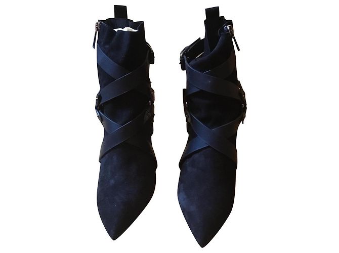 Botines Balmain de piel negro