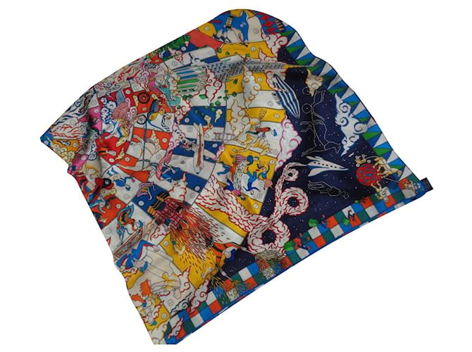 Hermès sciarpe Multicolore Cachemire  ref.475016