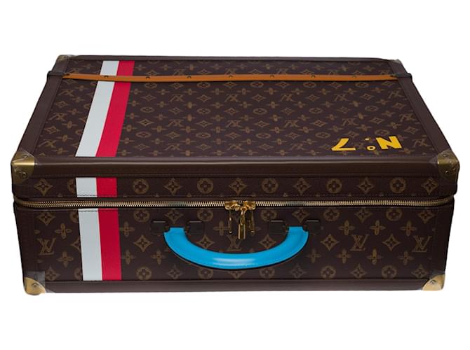 MINT Louis VUITTON Monogram ALZER 55 Hard Case Trunk Suitcase Luggage RARE  Tags