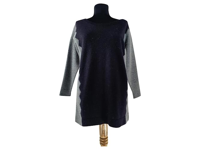 Jersey de lana Samsoe & Samsoe negro gris 