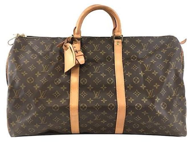 Authentic LOUIS VUITTON Keepall 55 Monogram Canvas Duffel Bag