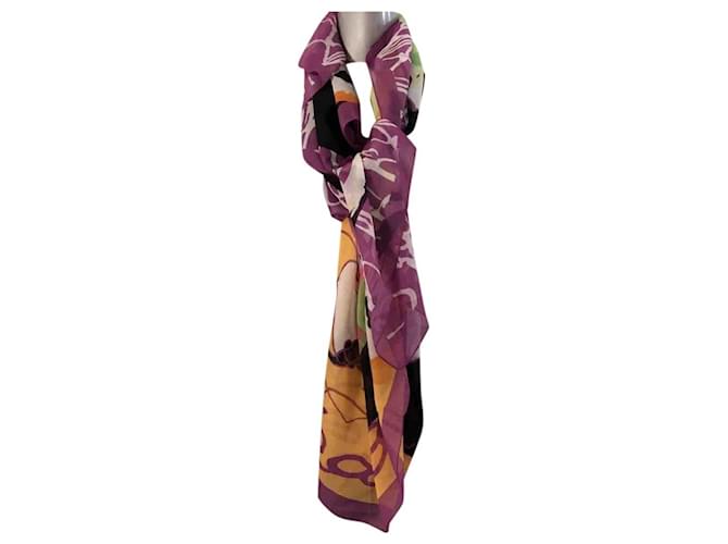 Louis Féraud Scarves Multiple colors Polyester  ref.475805