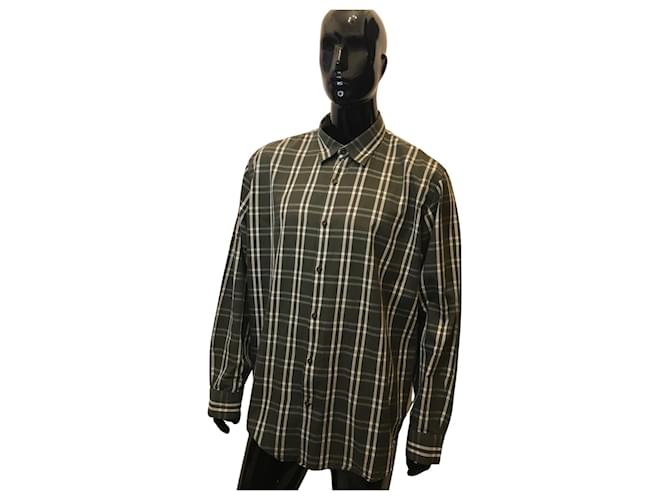 Michael Kors Michaël Kors checkered shirt Khaki Cotton  ref.475821