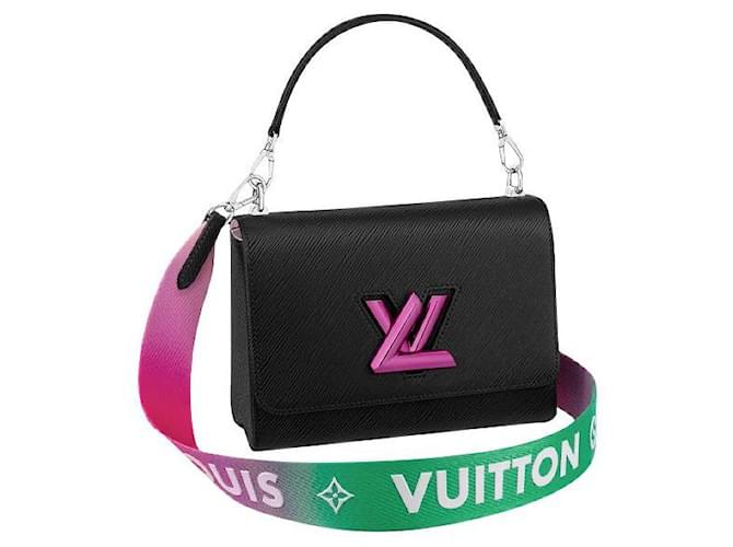 Louis Vuitton LV-Twist MM Schwarz Leder  ref.475838