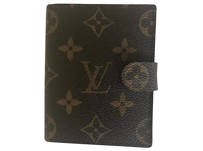 Louis Vuitton Pequenos artigos de couro - diretório Castanho escuro  ref.475847