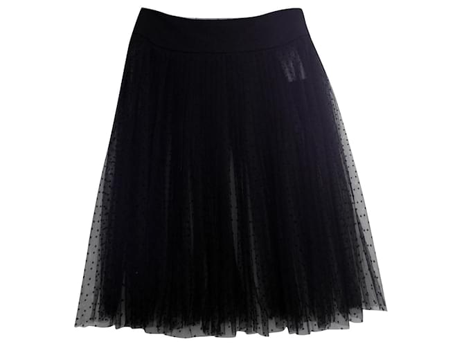 Dior black tulle outlet skirt