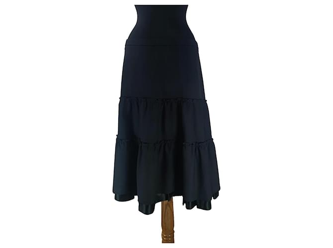 Filippa K Skirts Black Polyester Wool Elastane  ref.475889