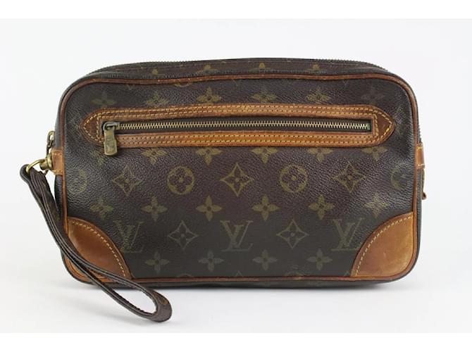 Authentic Louis Vuitton Classic Monogram Marly Dragonne Pochette