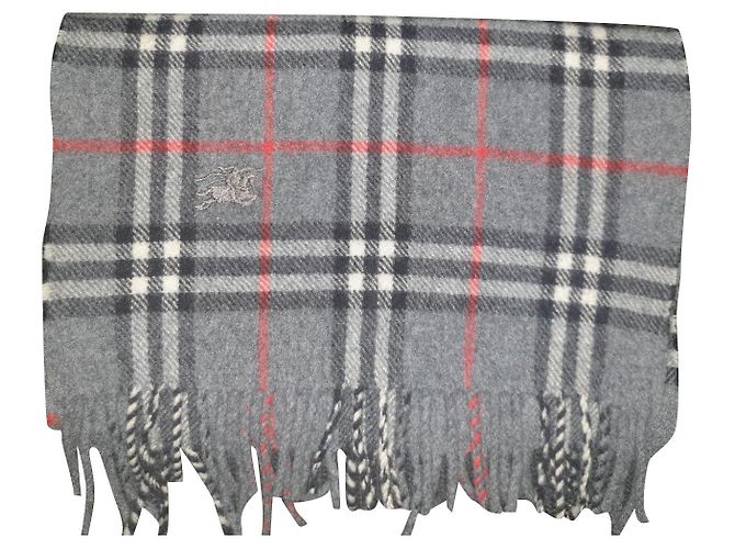 Bufanda Burberry de lana gris