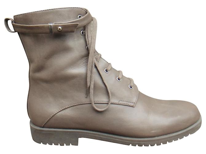 Jil Sander p boots 39,5 Light brown Leather  ref.475819