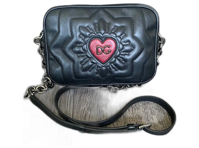 Dolce & Gabbana Borsa a tracolla matelassé Nero