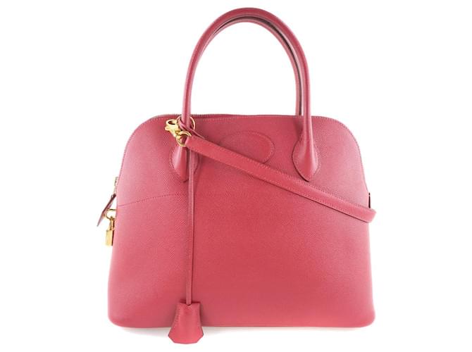 Hermès Bolide Red Leather  ref.476268