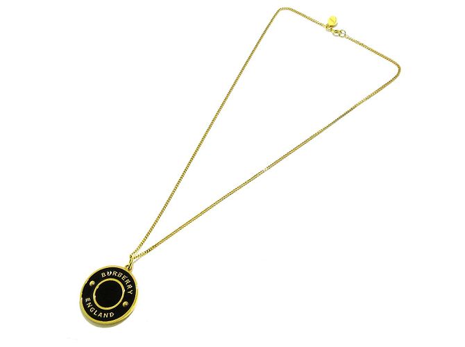 Burberry Collana Nero Metallo