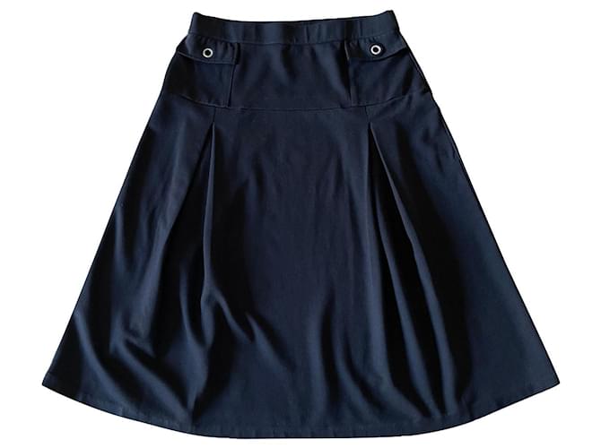 Autre Marque Black skirt CT Beach T. S either 36-38 Cotton Viscose Elastane  ref.476693