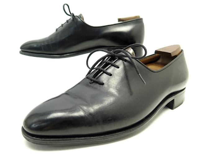 JM WESTON RICHELIEU ZAPATOS DE UN CORTE 312 5.5D 39.5 Zapatos de cuero negro  ref.476771