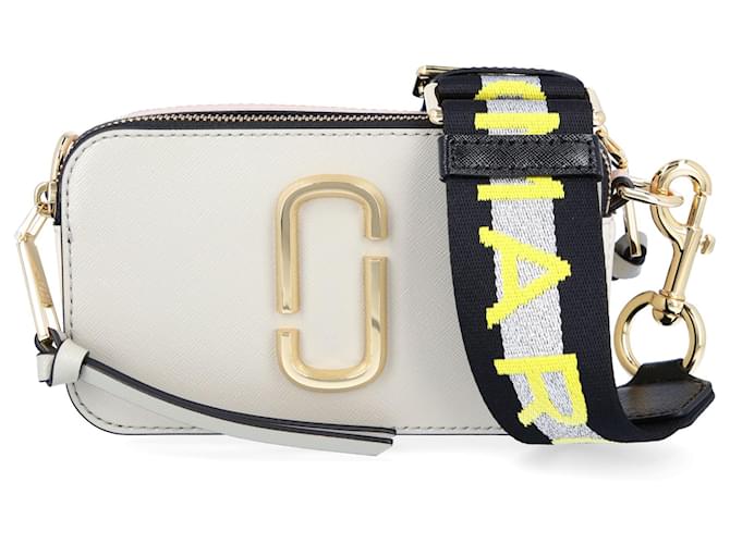 MARC JACOBS: The Logo Strap Snapshot bag in saffiano leather
