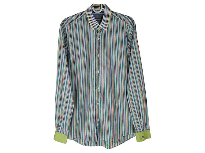 Etro chemises Coton Multicolore  ref.477382