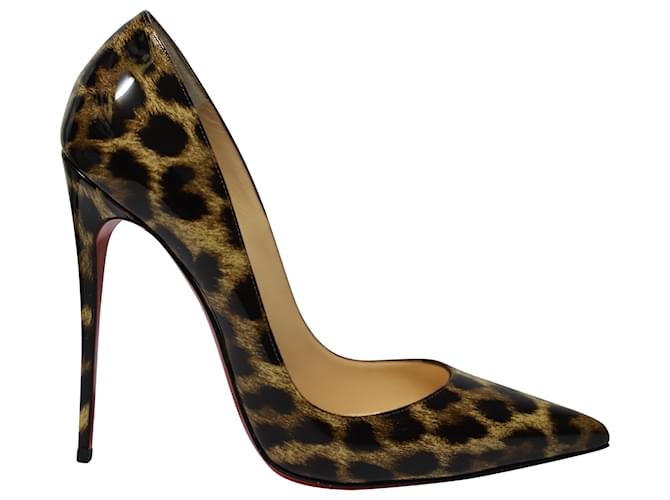 Christian Louboutin So Kate 120 Pumps in Animal Print Patent Leather  ref.477666