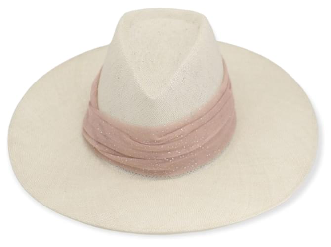 Eugenia Kim Harlowe Hat in Ivory Sisal White Cream Straw  ref.477677