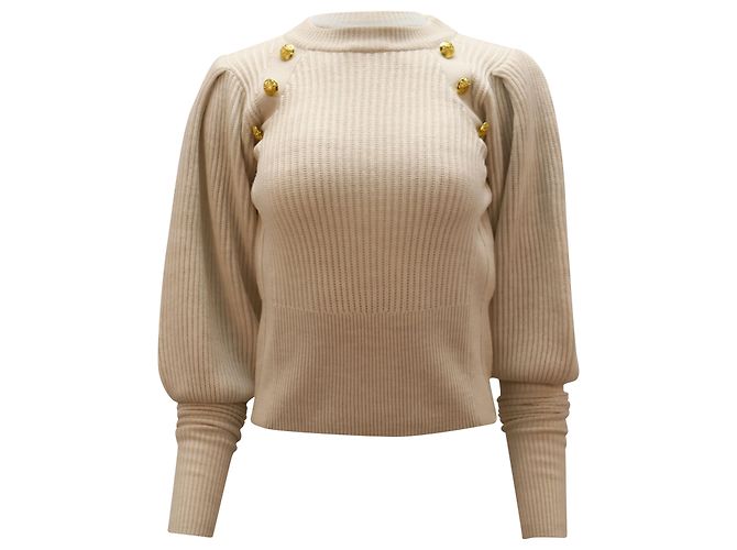 Veronica Beard Jude Pullover aus weißer Wolle 