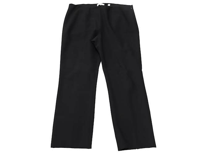 Vince Pleat Cropped Pants en Coton Noir  ref.477740