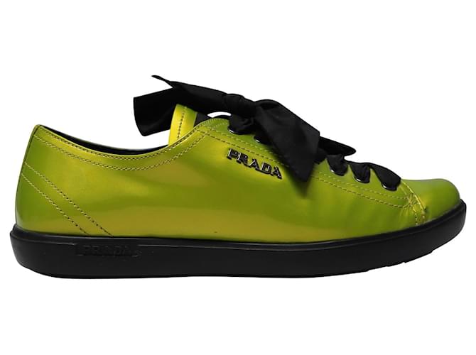 Lime green hot sale prada sneakers