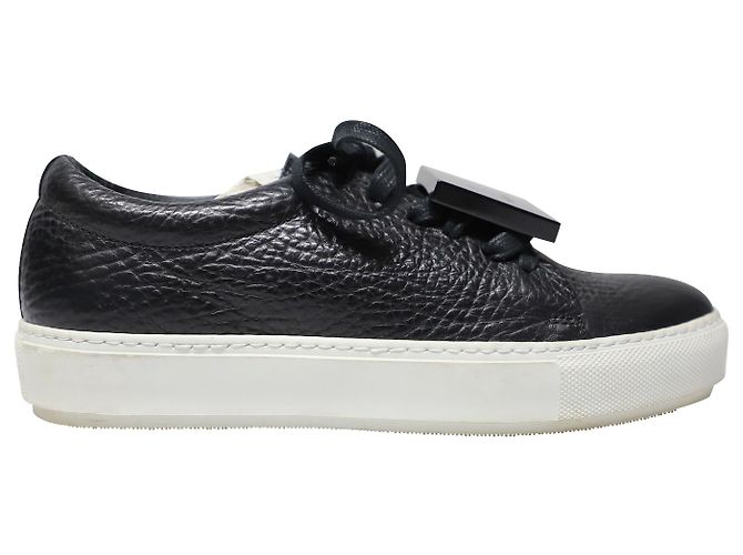Autre Marque Acne Studios Sneakers Adriana Low Top in Pelle di vitello Nero