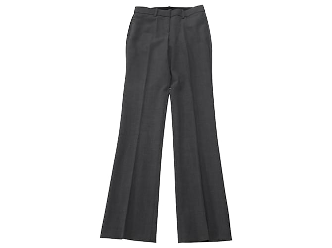 Pantalon Theory Relaxed Straight Stretch en Laine Grise  ref.477792