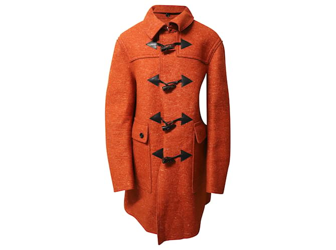 Burberry Prorsum Duffle Coat em lã laranja  ref.477921